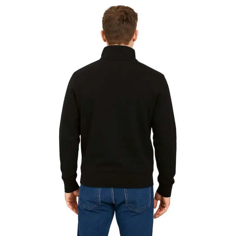 GANT PRINTED GRAPHIC HALF ZIP BLACK - textil