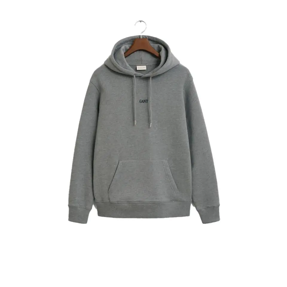 GANT PRINTED GRAPHIC HALF ZIP GREY MELANGE - textil