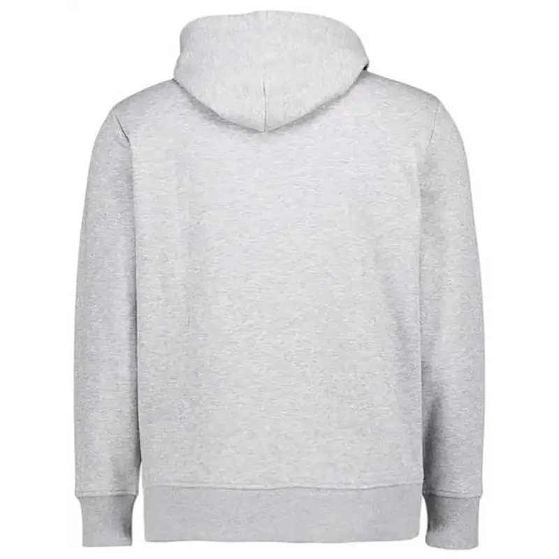 GANT PRINTED GRAPHIC HOODIE GREY MELANGE - textil