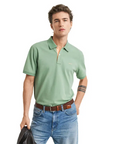 GANT REG CONTRAST PIQUE SS POLO KALAMATA GREEN