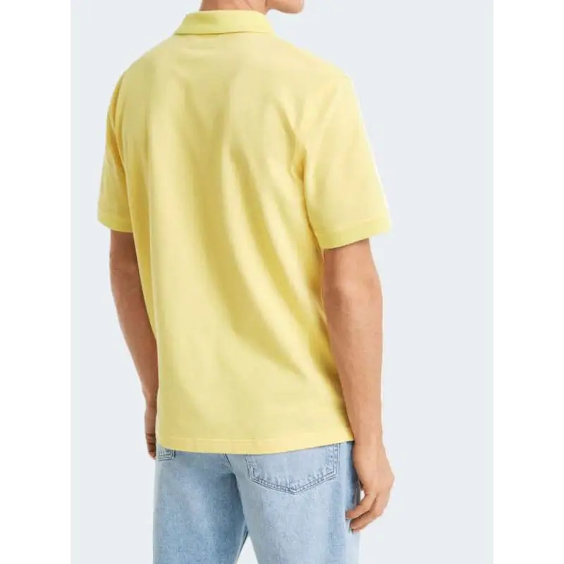 GANT REG CONTRAST PIQUE SS POLO VANILA YELLOW