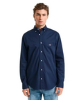 GANT REG JERSEY SHIRT MARINE - textil