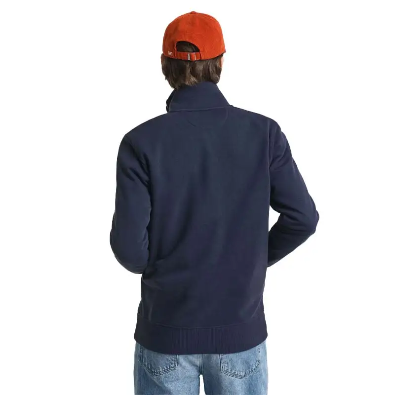 GANT REG SHIELD FULL ZIP SWEAT BLUE EVENING - textil