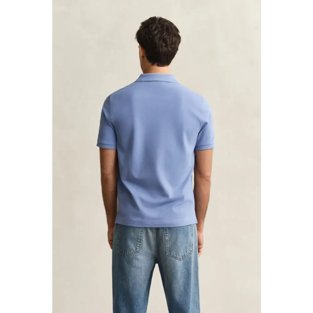 GANT REG SHIELD SS PIQUE POLO FADED DENIM