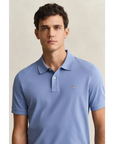 GANT REG SHIELD SS PIQUE POLO FADED DENIM