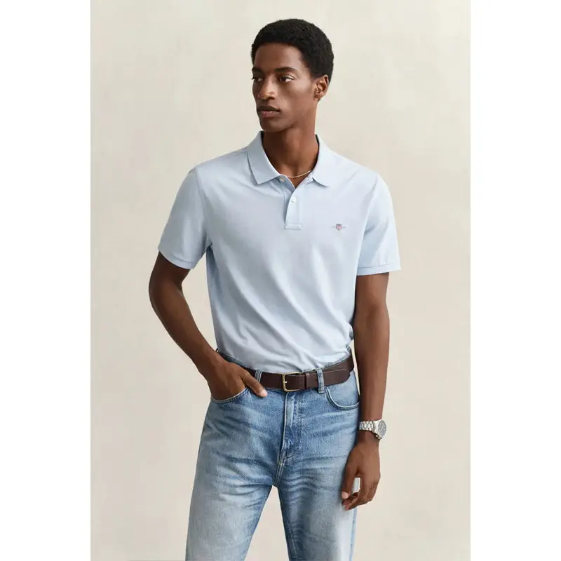 GANT REG SHIELD SS PIQUE POLO FRESH BLUE