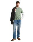 GANT REG SHIELD SS PIQUE POLO KALAMATA GREEN
