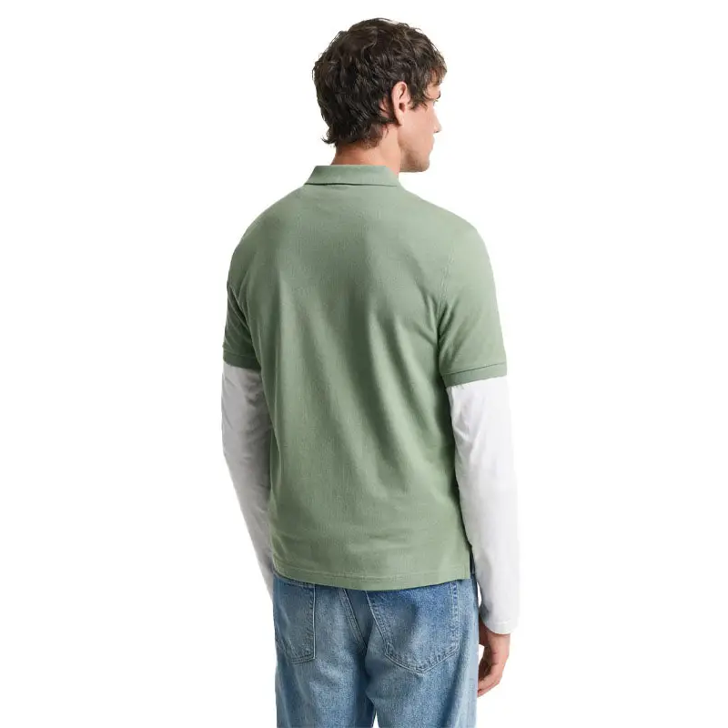 GANT REG SHIELD SS PIQUE POLO KALAMATA GREEN