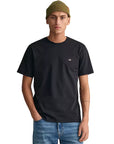 GANT REG SHIELD SS T SHIRT BLACK