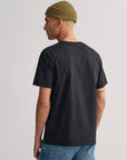 GANT REG SHIELD SS T SHIRT BLACK