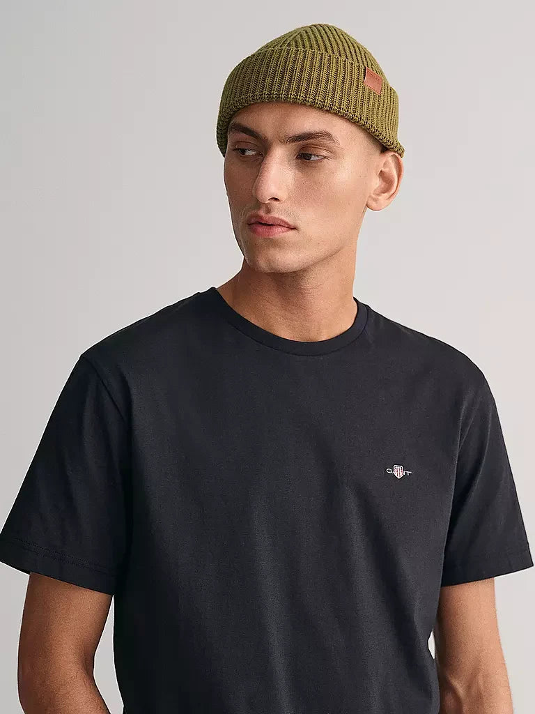 GANT REG SHIELD SS T SHIRT BLACK