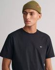 GANT REG SHIELD SS T SHIRT BLACK