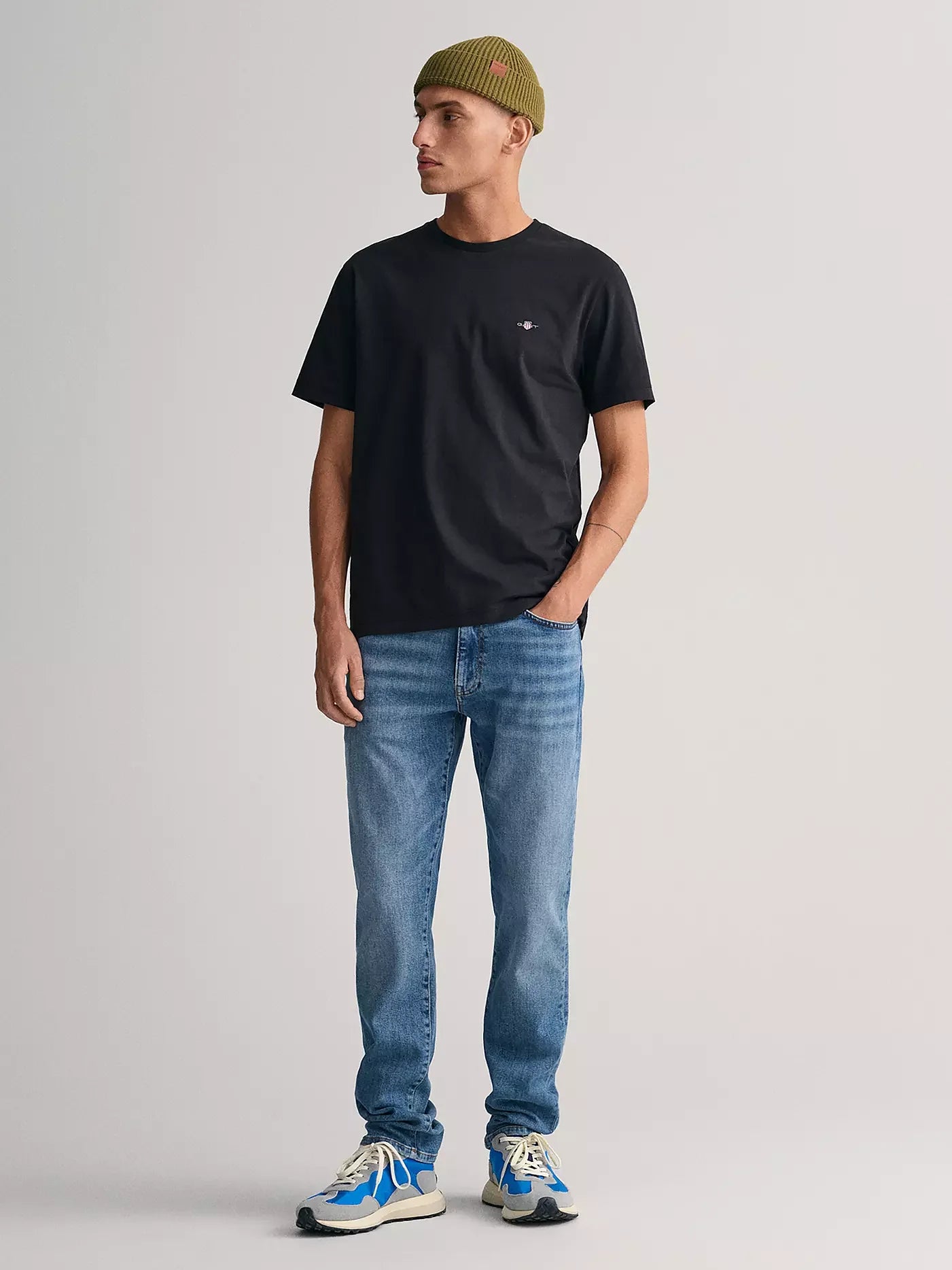GANT REG SHIELD SS T SHIRT BLACK
