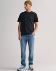 GANT REG SHIELD SS T SHIRT BLACK