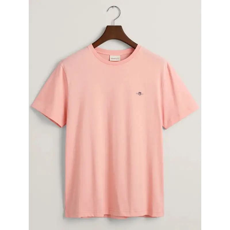 GANT REG SHIELD SS T SHIRT BUBBLEGUM PINK