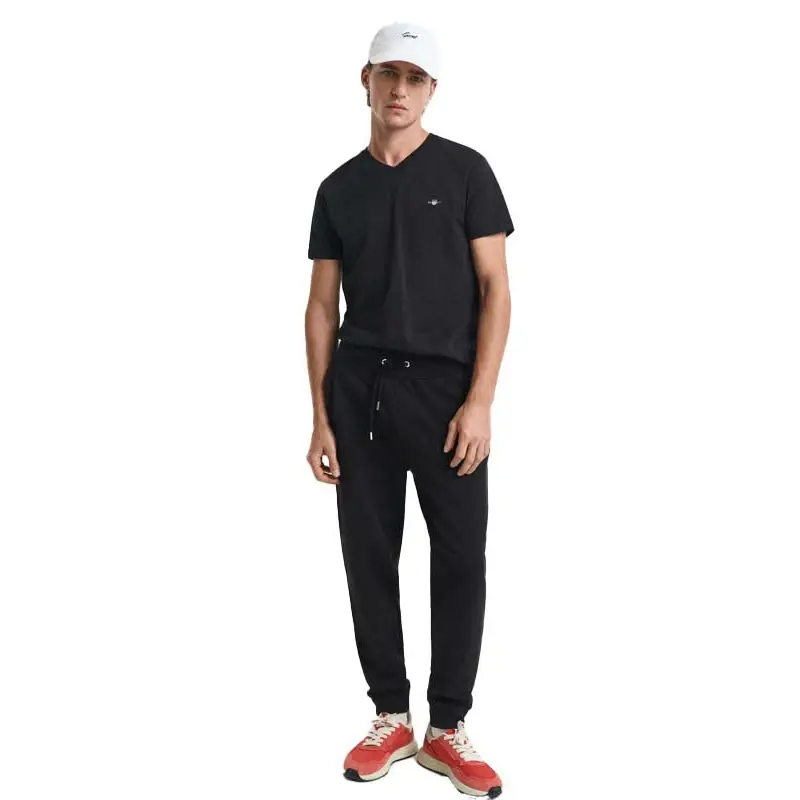 GANT REG SHIELD SWEATPANTS BLACK - textil