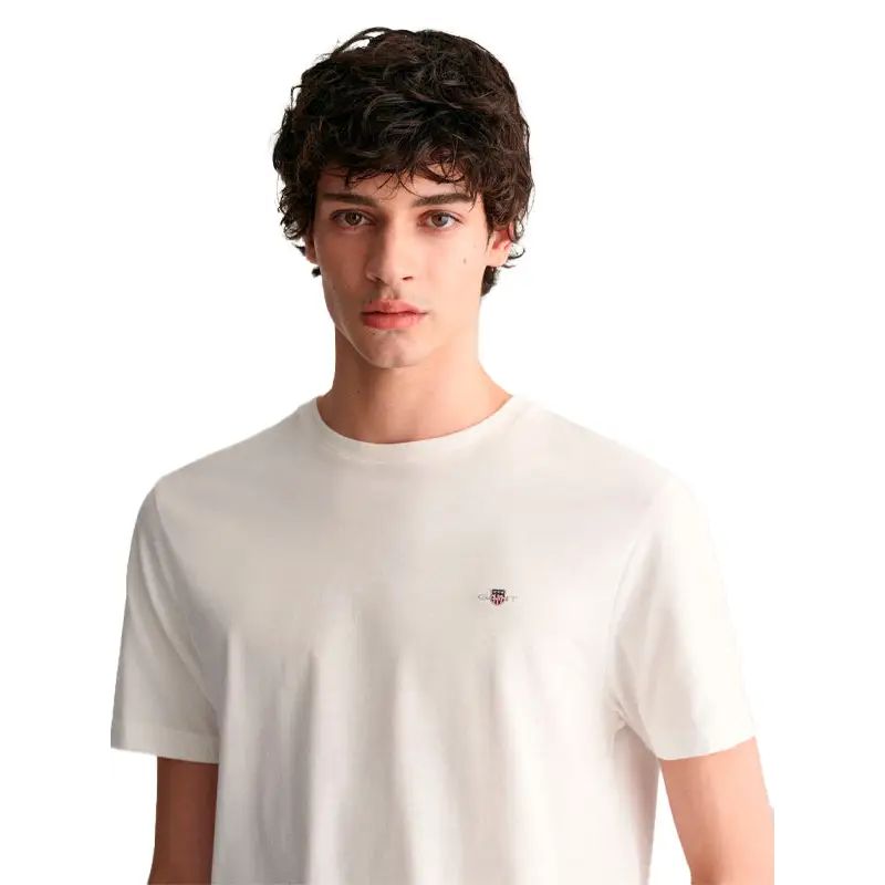 GANT REGULAR SHIELD SS T-SHIRT BLANCO