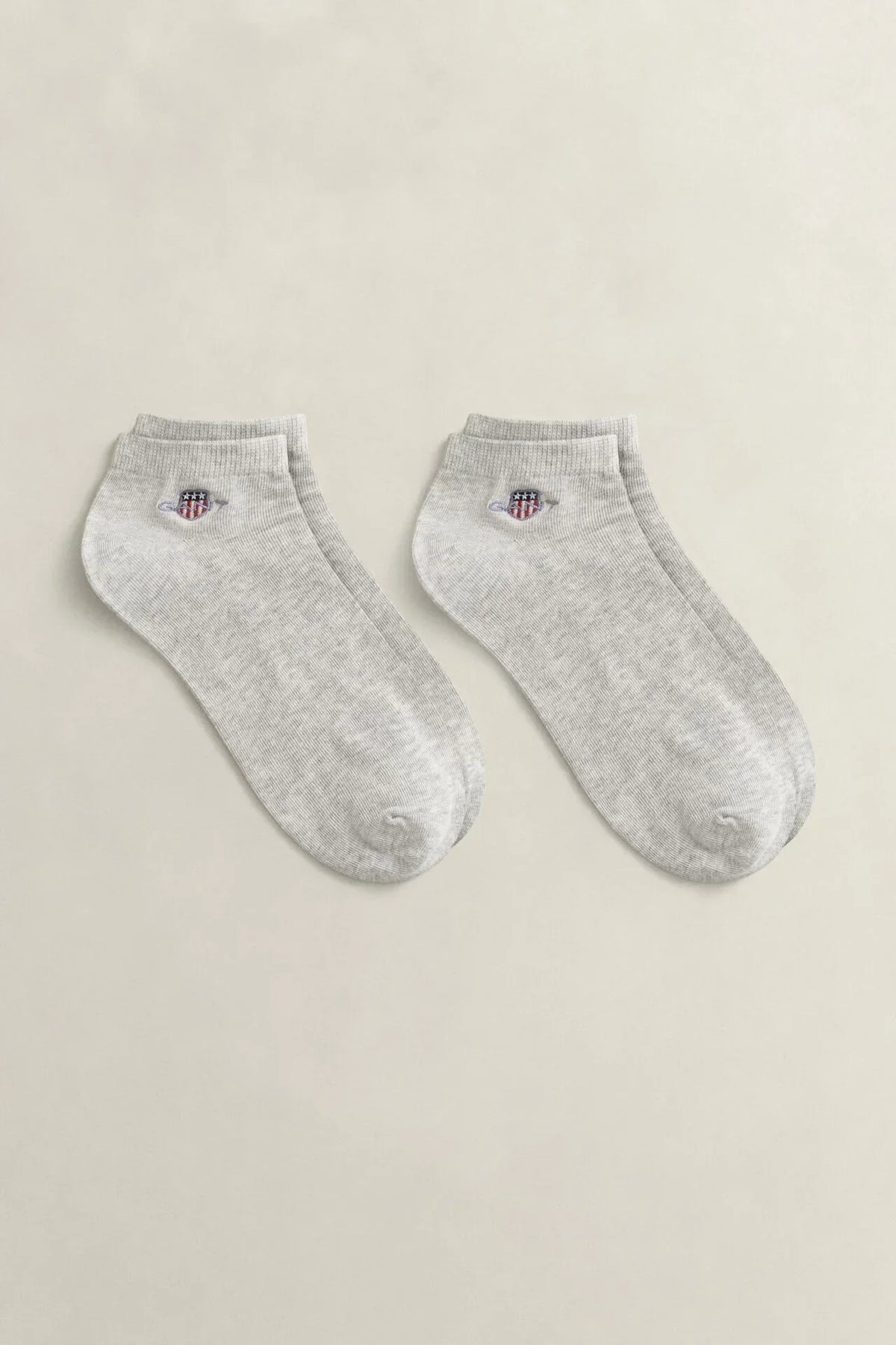 GANT SHIELD ANKLE SOCKS 2 PACK LIGH GREY MELANGE