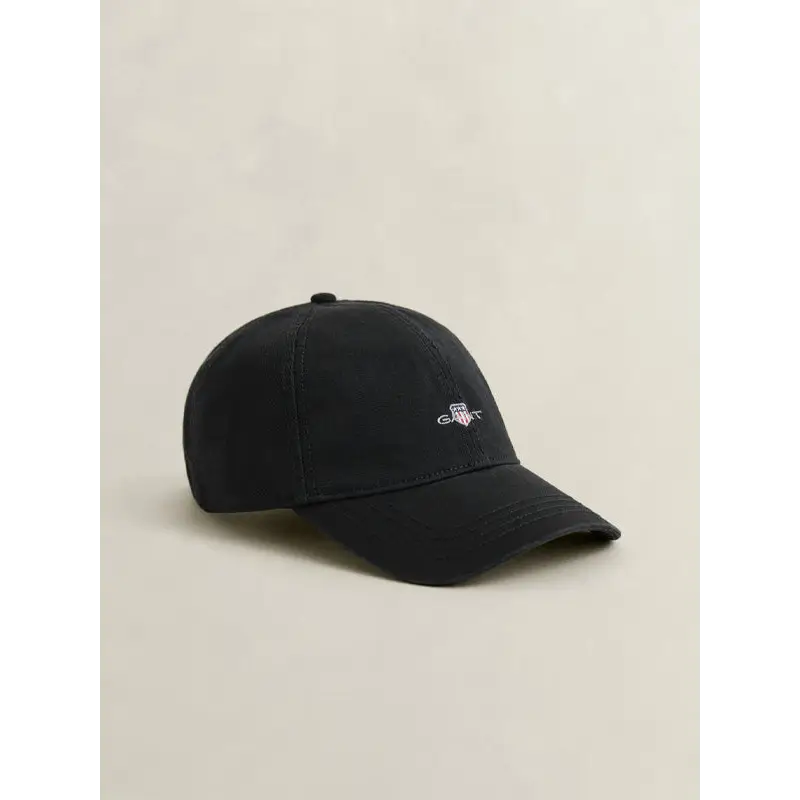 GANT SHIELD COTTON TWILL CAP BLACK