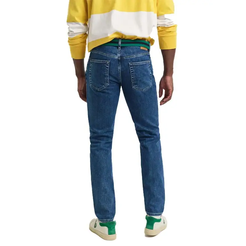 GANT SLIM CLEAN WASH JEANS MID BLUE VINTAGE - textil