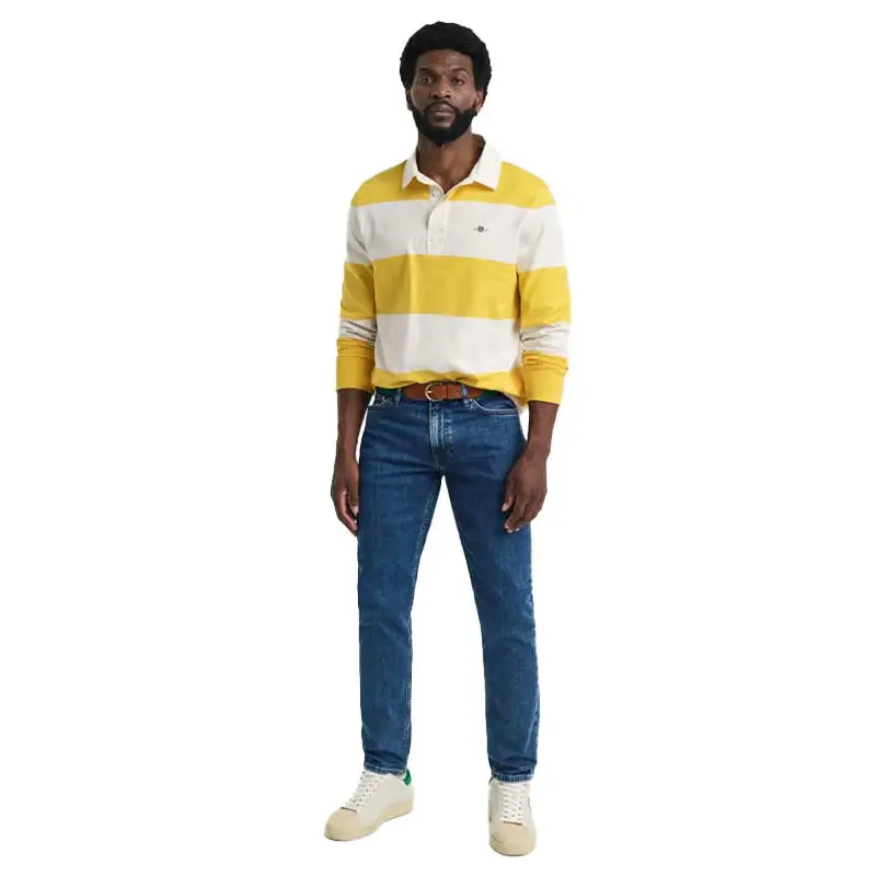 GANT SLIM CLEAN WASH JEANS MID BLUE VINTAGE - textil