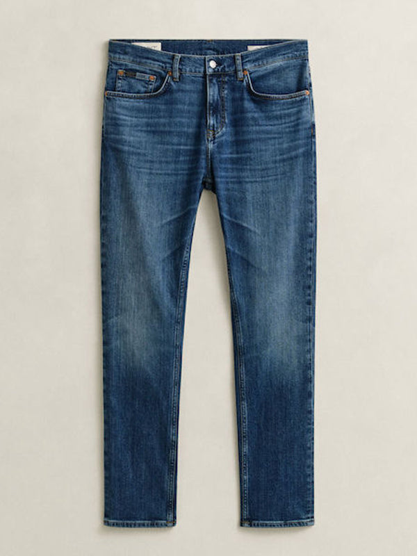 GANT SLIM GANT JEANS MID BLUE BROKEN IN