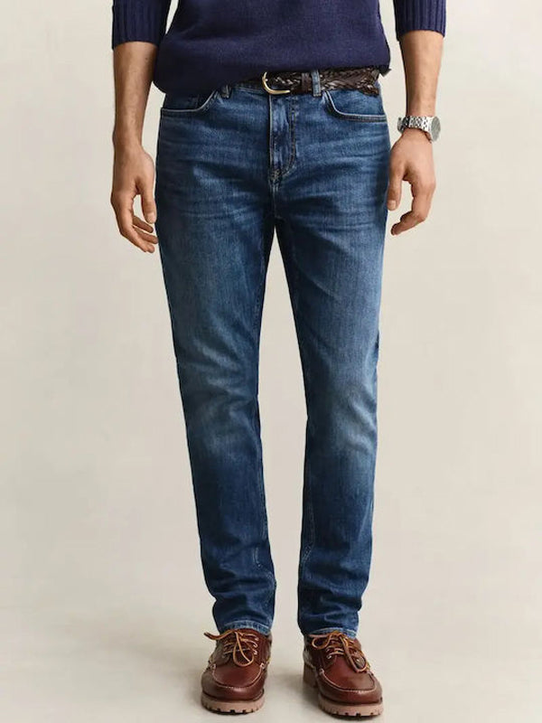 GANT SLIM GANT JEANS MID BLUE BROKEN IN
