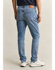 GANT SLIM GANT JEANS SEMI LIGHT BLUE WORN IN