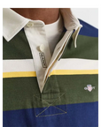 GANT STRIPED HEAVY RUGGER COUNTRY GREEN - textil