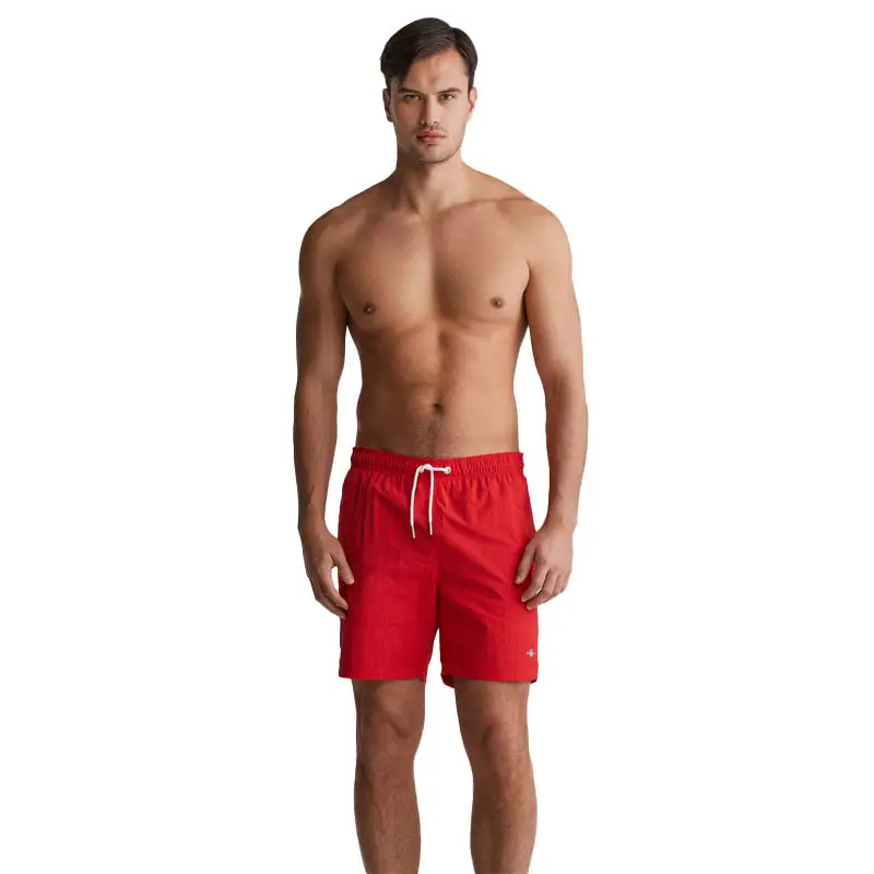 GANT SWIM SHORTS LONG BRIGHT RED