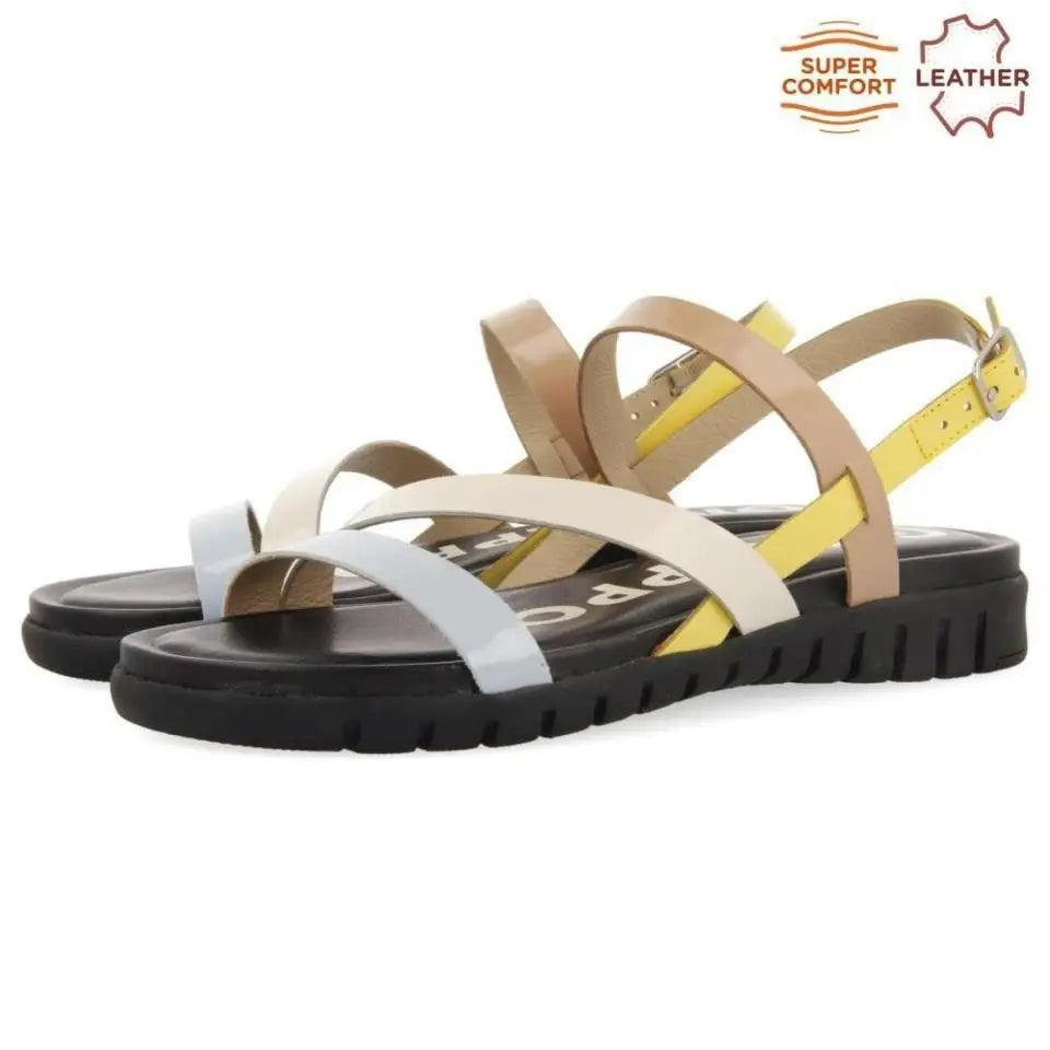 GIOSEPPO SANDALIAS PLANAS QUINBY NEGRO
