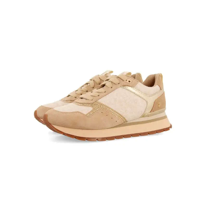 GIOSEPPO SNEAKERS FIELTRO Y STRASS ARDAGGER BEIGE
