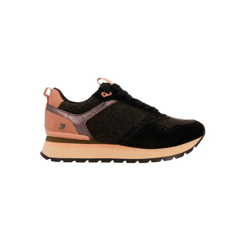 GIOSEPPO SNEAKERS FIELTRO Y STRASS ARDAGGER NEGRO