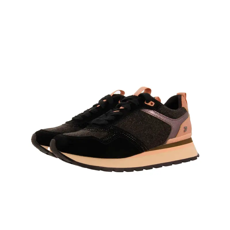 GIOSEPPO SNEAKERS FIELTRO Y STRASS ARDAGGER NEGRO