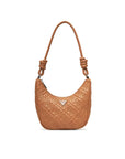 GUESS ADELASIA TOP ZIP SHOULDER BAG CARAMEL