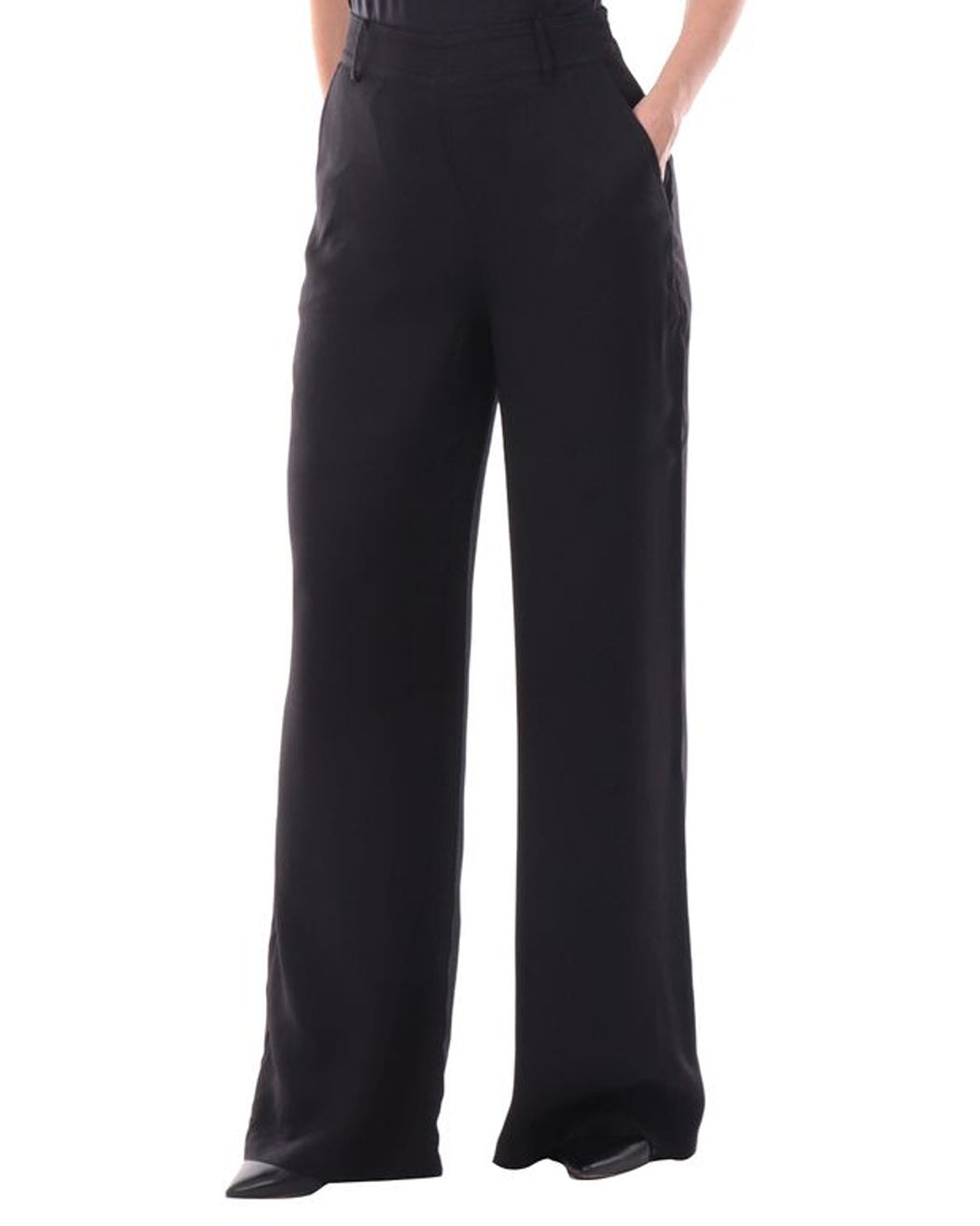 GUESS BASTIENNE WIDE LEG TROUSER JET BLACK A996