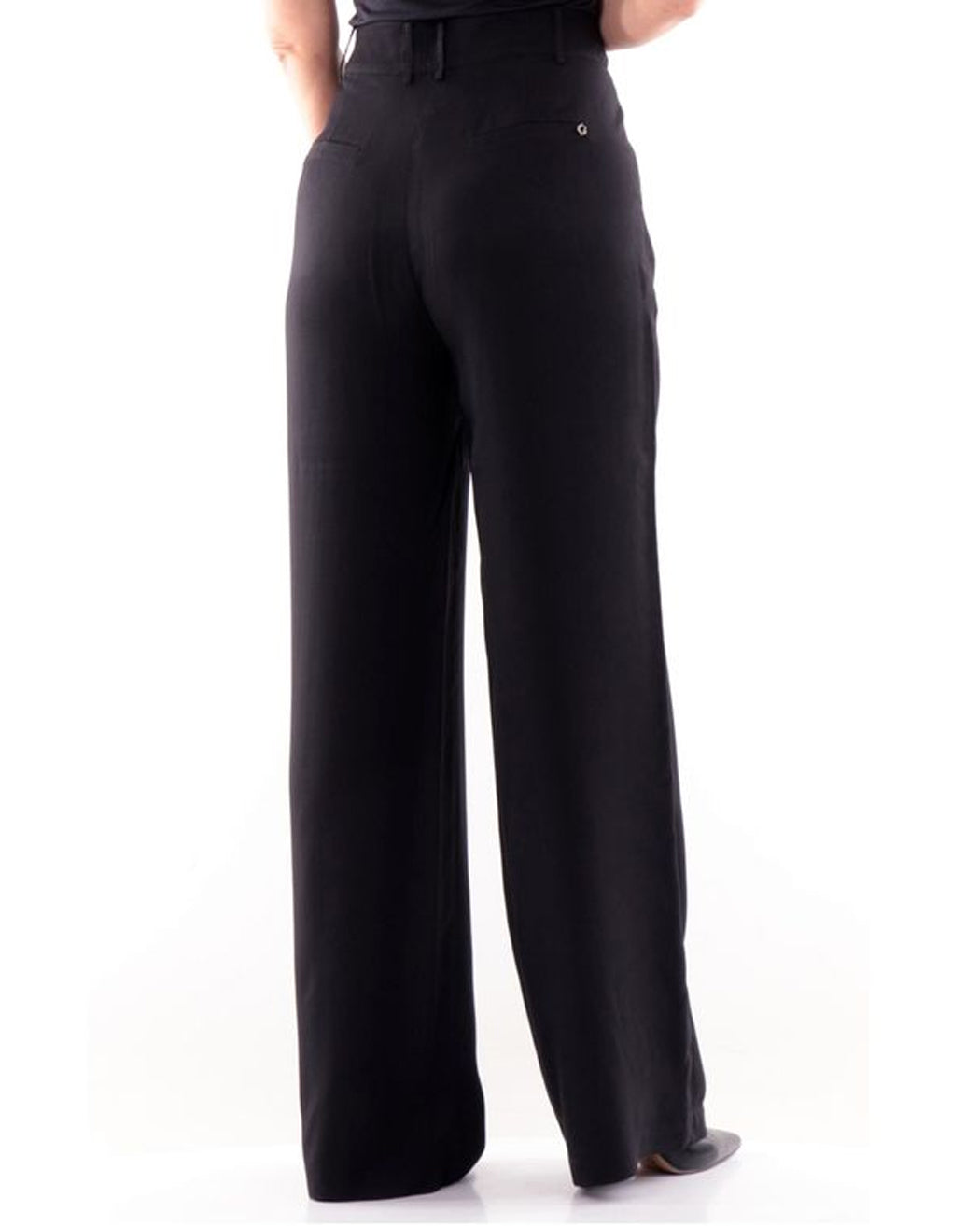 GUESS BASTIENNE WIDE LEG TROUSER JET BLACK A996