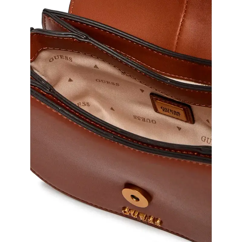 GUESS BOLSO BANDOLERA KUBA MINI MARRON - TALLA ÚNICA