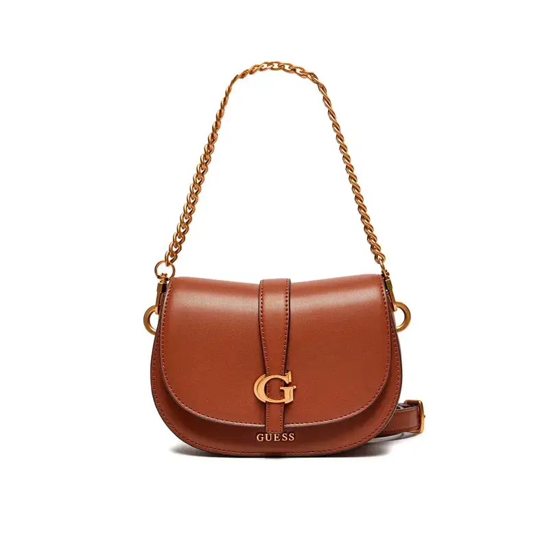 GUESS BOLSO BANDOLERA KUBA MINI MARRON - TALLA ÚNICA