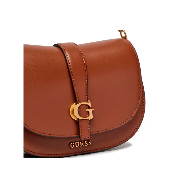 GUESS BOLSO BANDOLERA KUBA MINI MARRON - TALLA ÚNICA