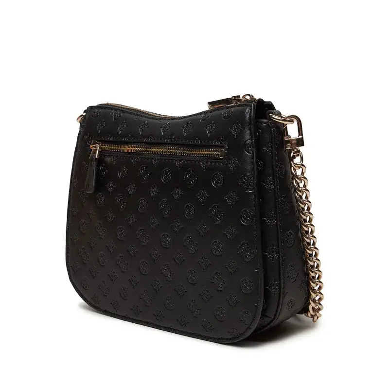 GUESS BOLSO DE HOMBRO ARLENA LOGO NEGRO - TALLA ÚNICA