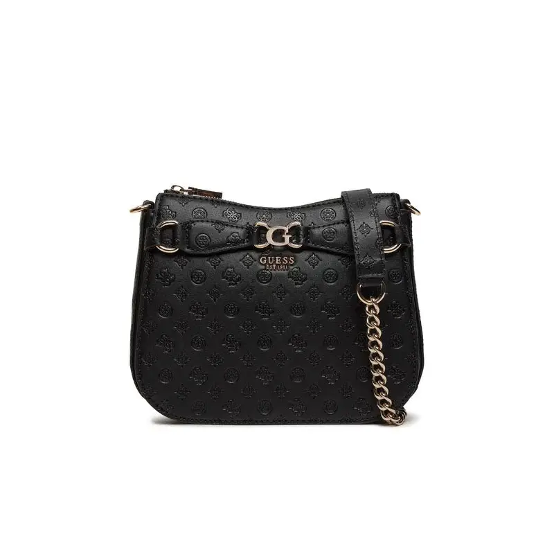 GUESS BOLSO DE HOMBRO ARLENA LOGO NEGRO - TALLA ÚNICA