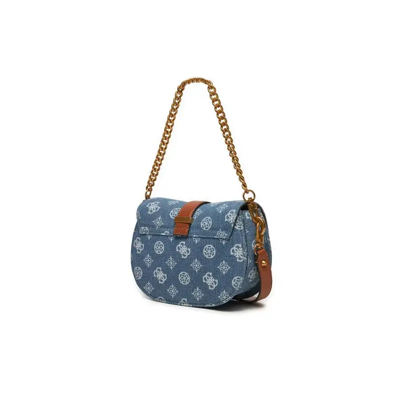GUESS BOLSO DE HOMBRO KUBA MINI AZUL - TALLA ÚNICA
