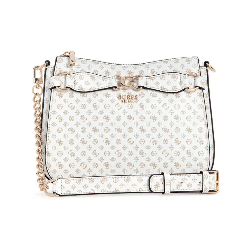 GUESS BOLSO DE MANO ARLENA LOGO WLO BLANCO - TALLA ÚNICA
