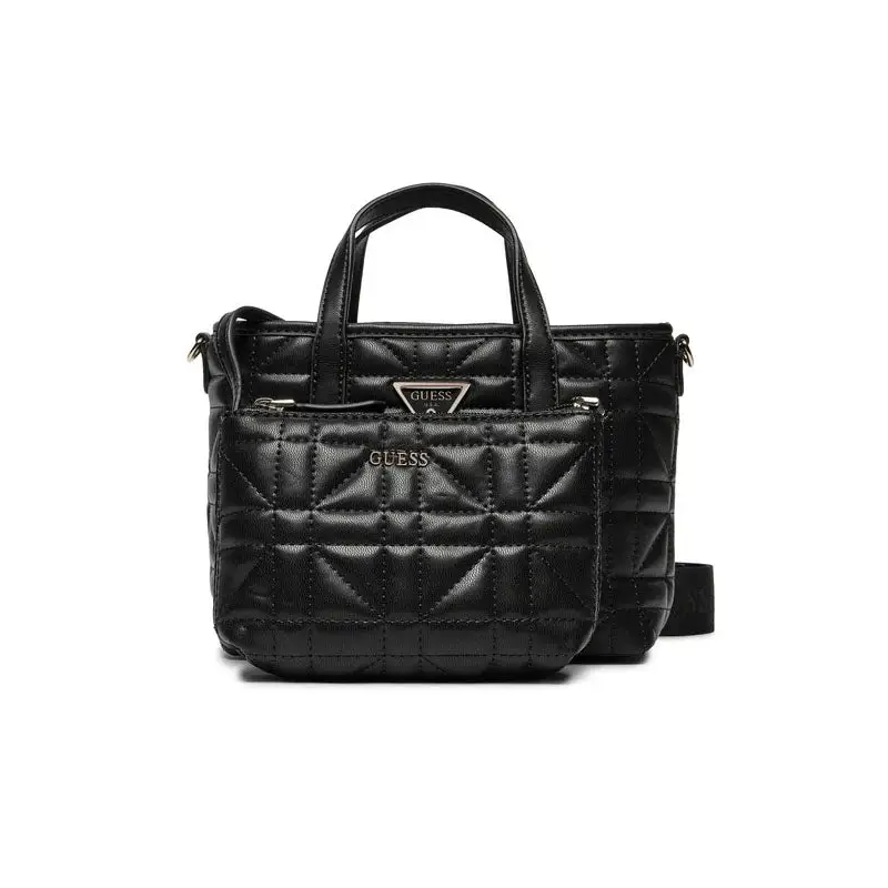 GUESS BOLSO DE MANO LATONA MINI NEGRO - TALLA ÚNICA