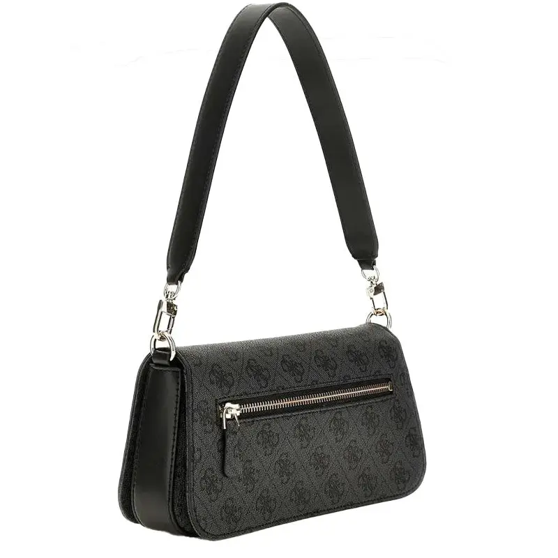 GUESS BOLSO ECO MIETTA FLAP SHOULDER BAG MARRON - TALLA ÚNICA