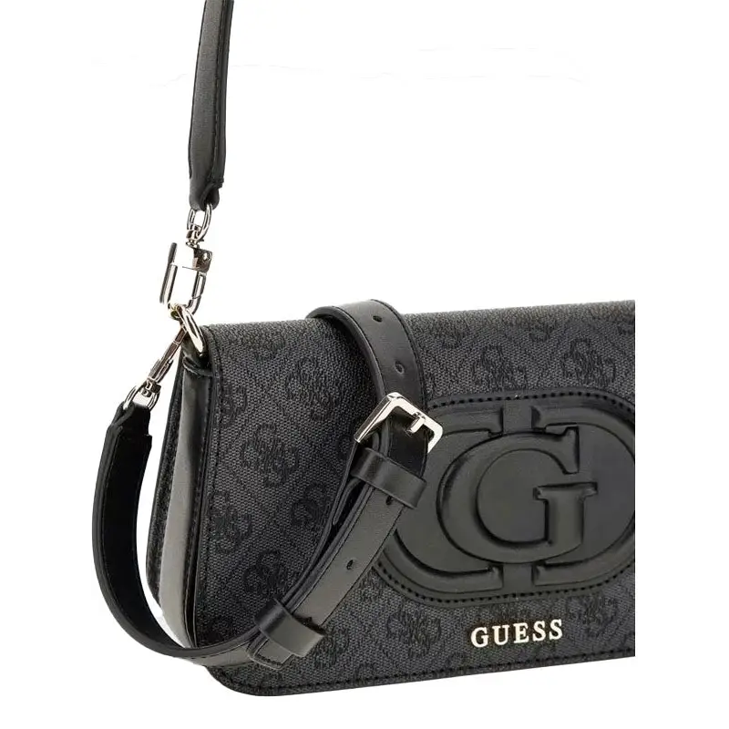 GUESS BOLSO ECO MIETTA FLAP SHOULDER BAG MARRON - TALLA ÚNICA