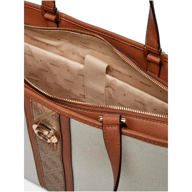 GUESS BOLSO SHOPPER KERIMA MARRON - TALLA ÚNICA