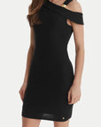 GUESS BRIGITTE MINI DRESS JET BLACK A996 - ROPA