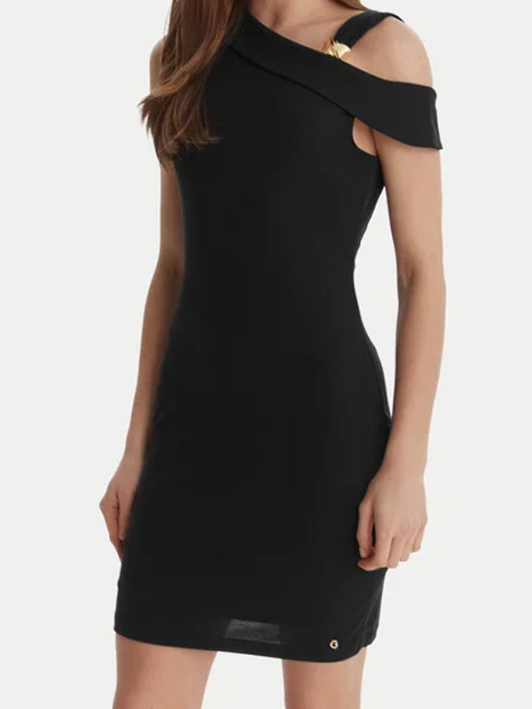 GUESS BRIGITTE MINI DRESS JET BLACK A996